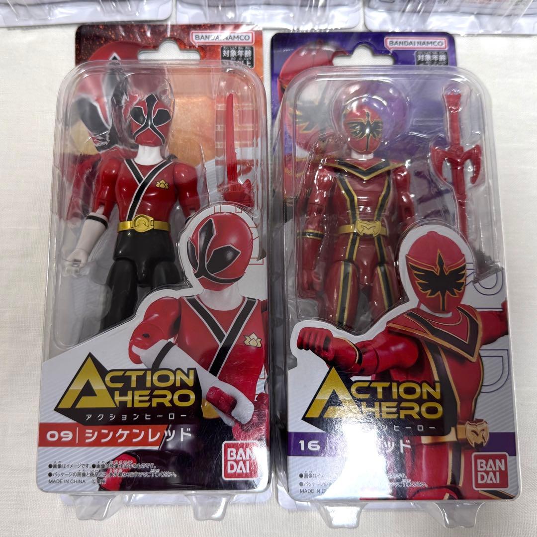 アクションヒーロー フィギュア　5体セット　ゴジュウジャー　戦隊