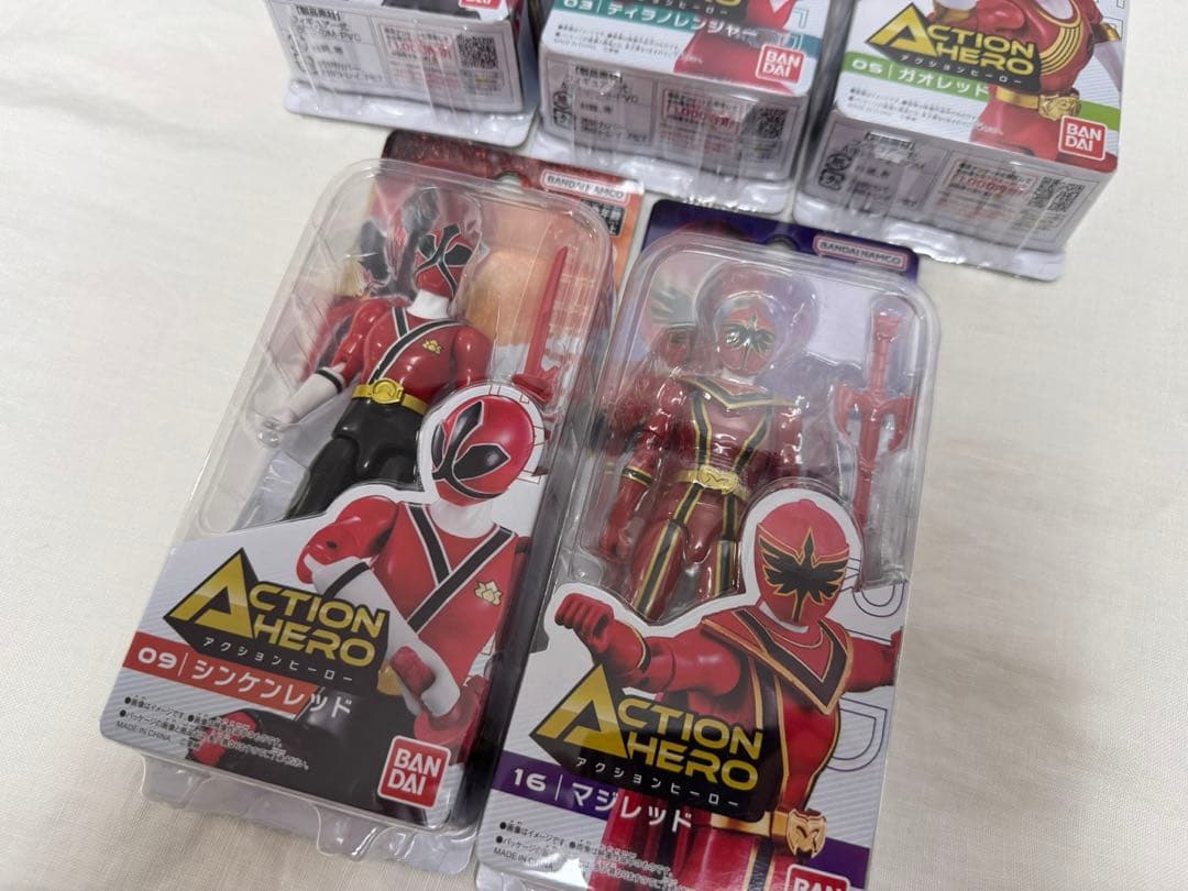 アクションヒーロー フィギュア　5体セット　ゴジュウジャー　戦隊