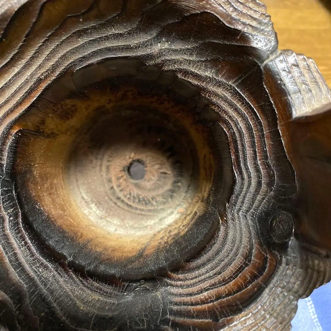 木製、一本木の花瓶