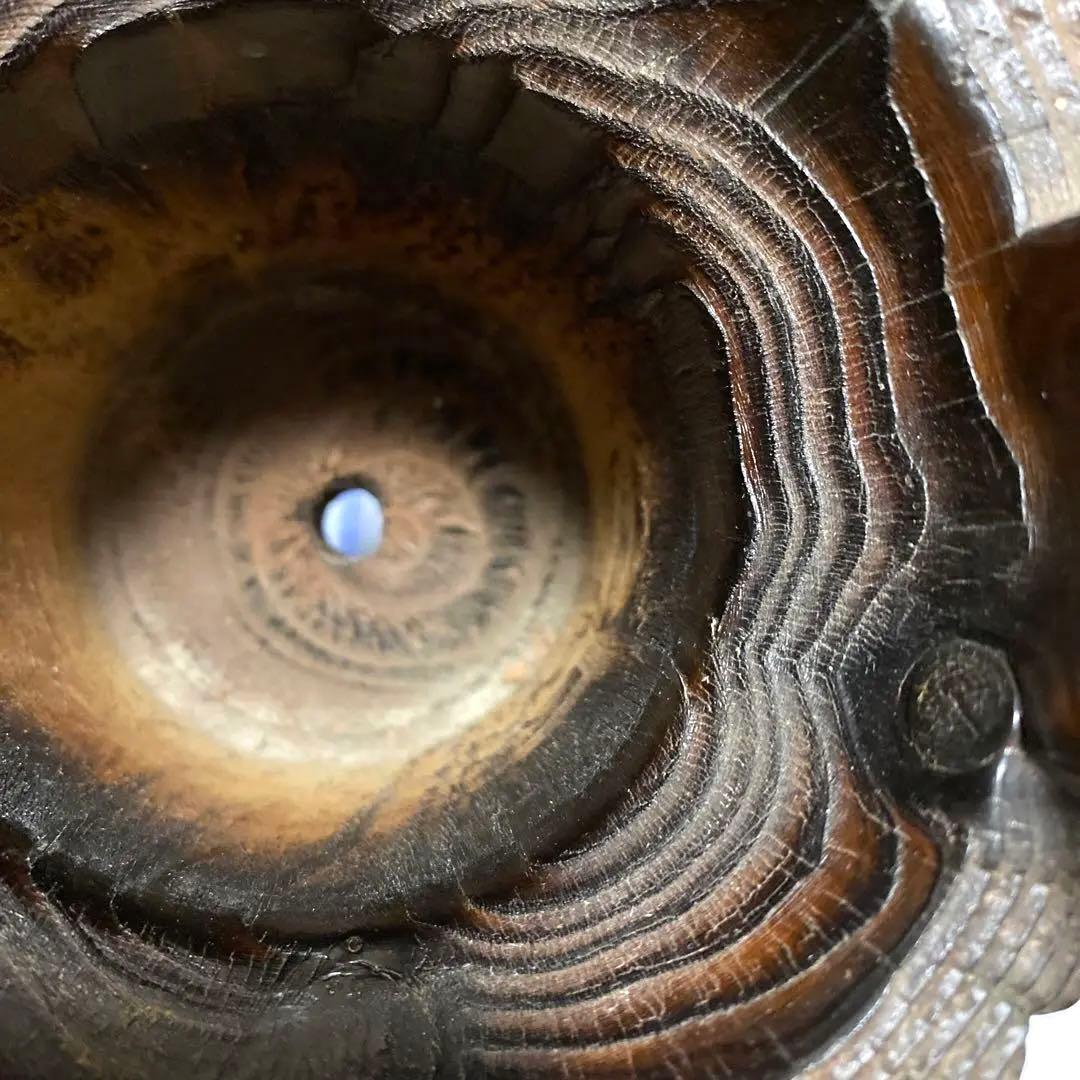 木製、一本木の花瓶