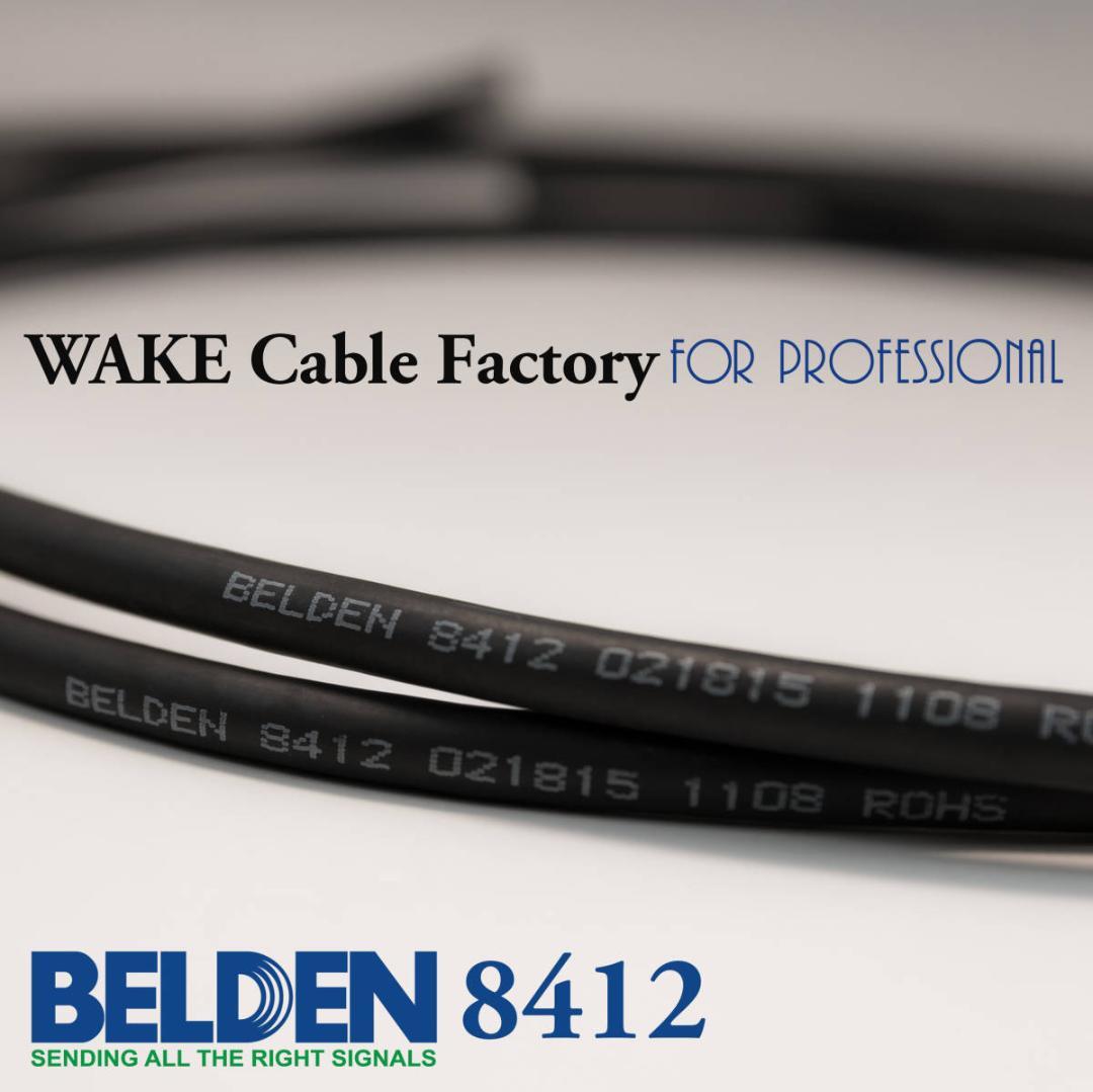 プレミアム黒！BELDEN8412★RCAケーブル2.5mペア★AMPHENOL