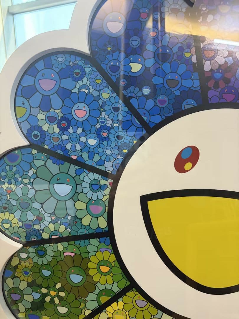 村上隆 お花がスパークル！ ED300 額装 ポスター 納品書付