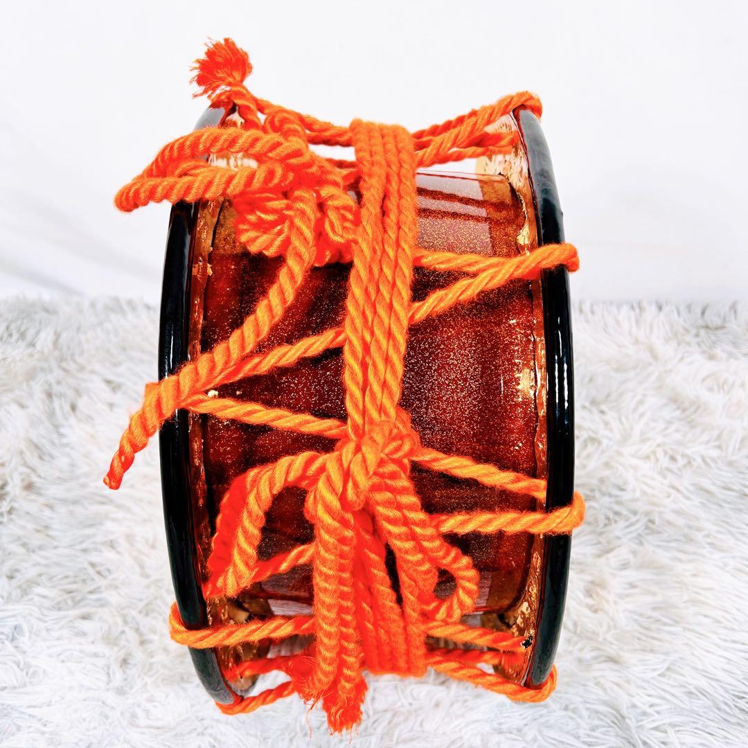 【良品】太鼓　締太鼓　和楽器　バチ　ケース　和太鼓　4点セット