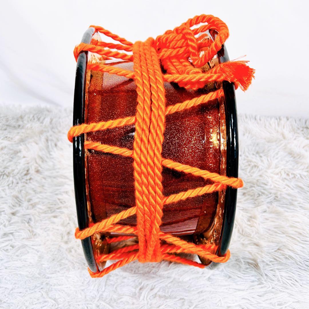 【良品】太鼓　締太鼓　和楽器　バチ　ケース　和太鼓　4点セット