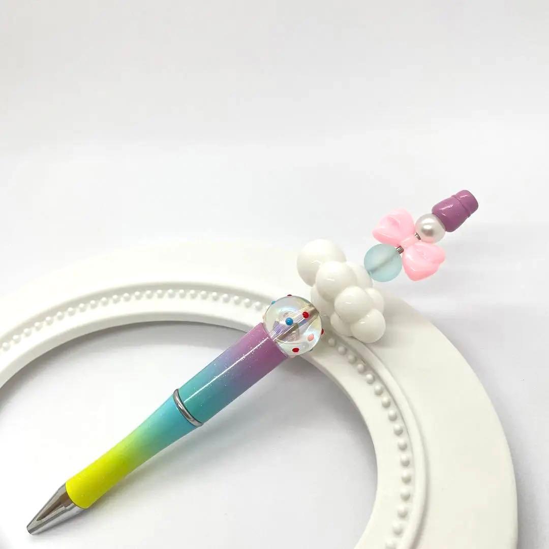 カスタムボールペン　♡カラフルくも♡ ハンドメイド　デコボールペン