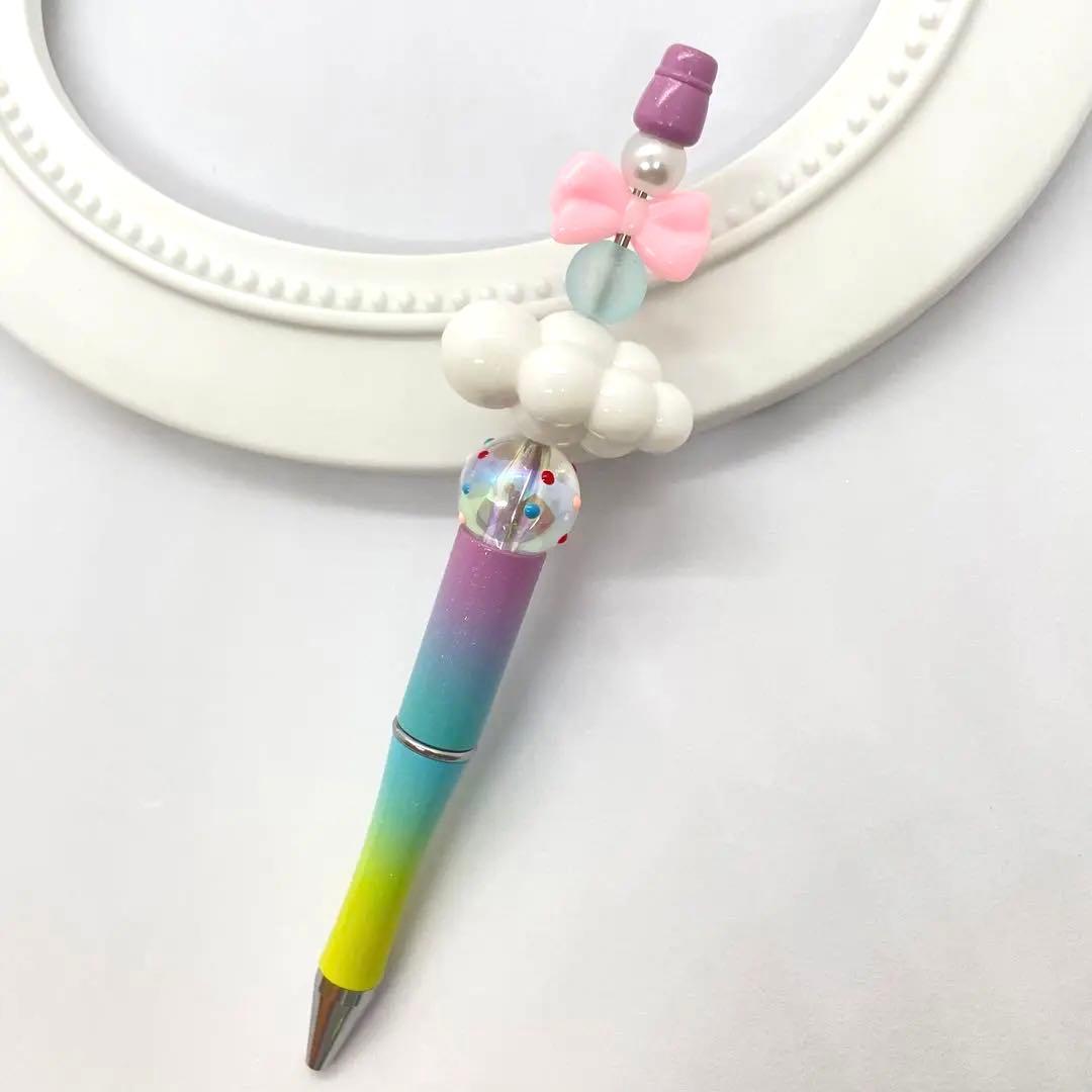 カスタムボールペン　♡カラフルくも♡ ハンドメイド　デコボールペン