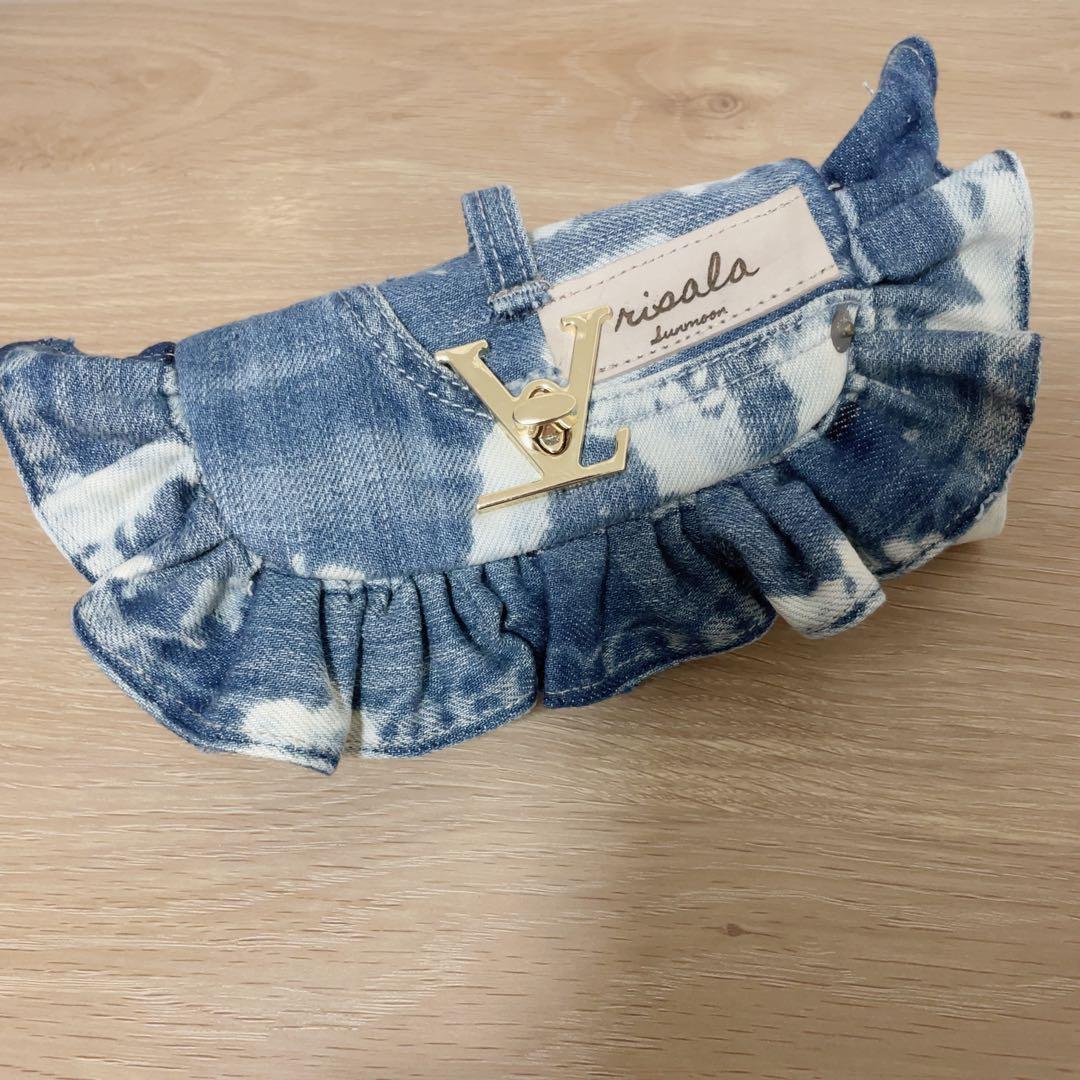 デニム リメイク フリル ウォレット