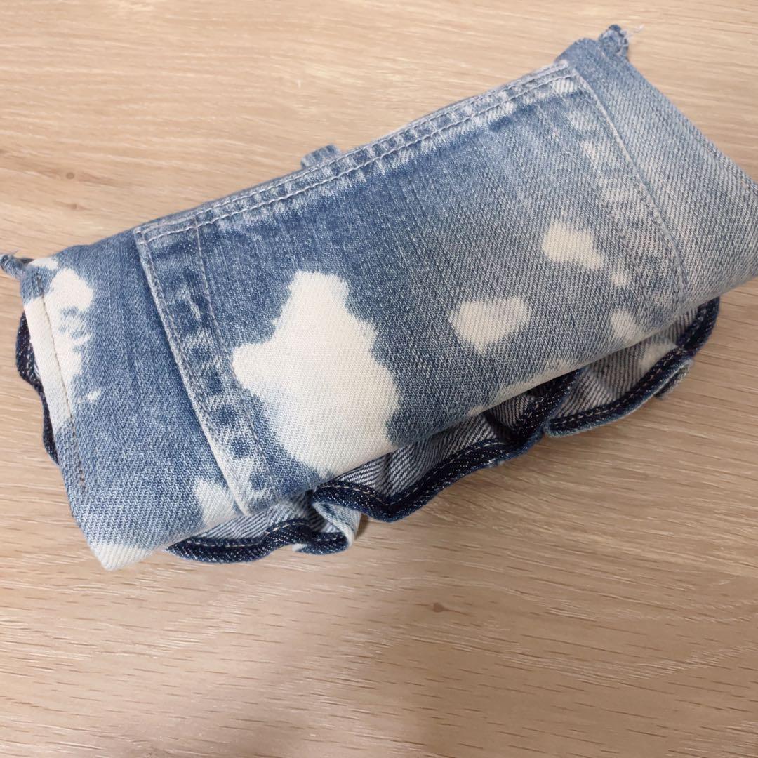 デニム リメイク フリル ウォレット