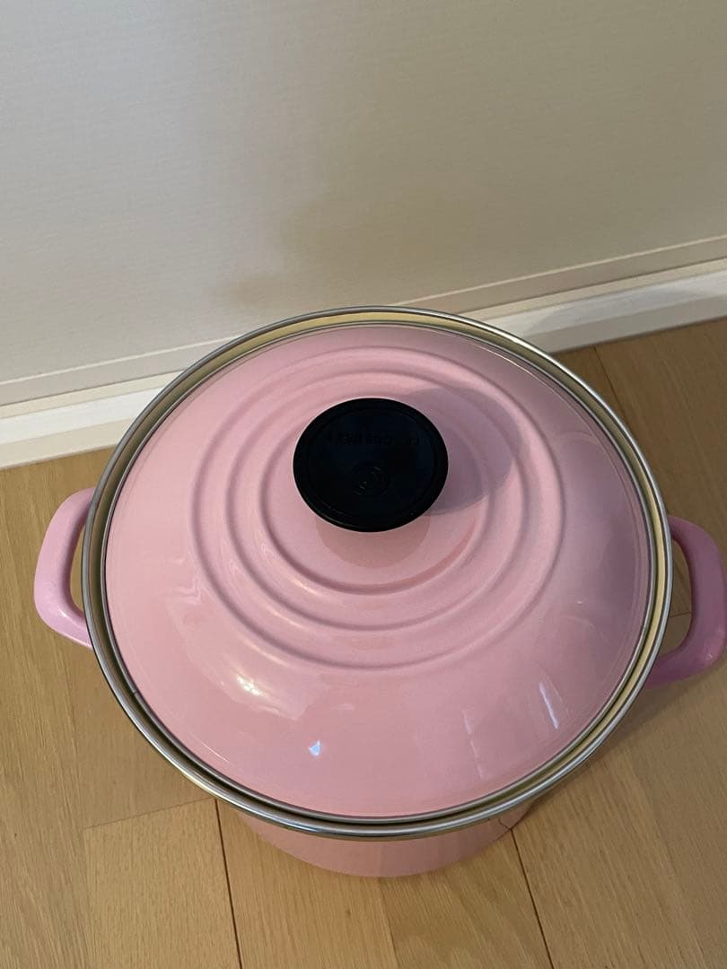 ル・クルーゼ　ピンク 両手鍋