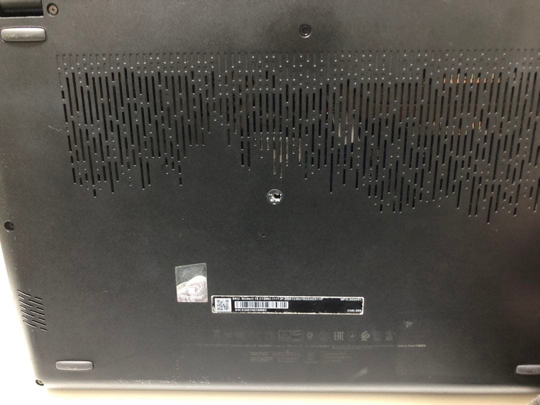 MSI ノートPC(MSI Modern 14 C12MO)