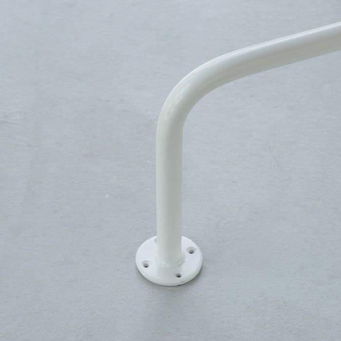 【上手工作所】【BOU】錆びないコの字型天吊りハンガーバー（白）