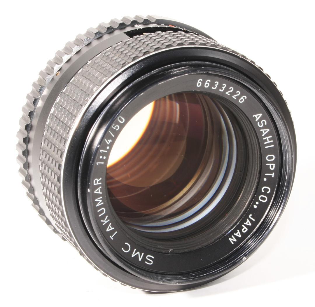 【良品】Pentax SMC TAKUMAR 50mm F1.4 M42マウント