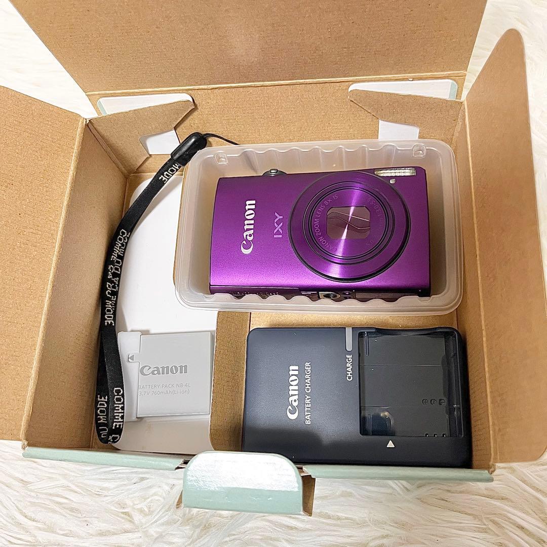 【良品】Canon IXY 600F パープル 動作確認済み 元箱付