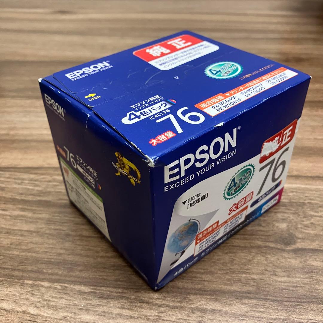 新品未開封　EPSON IC4CL76 インクカートリッジ 4色パック