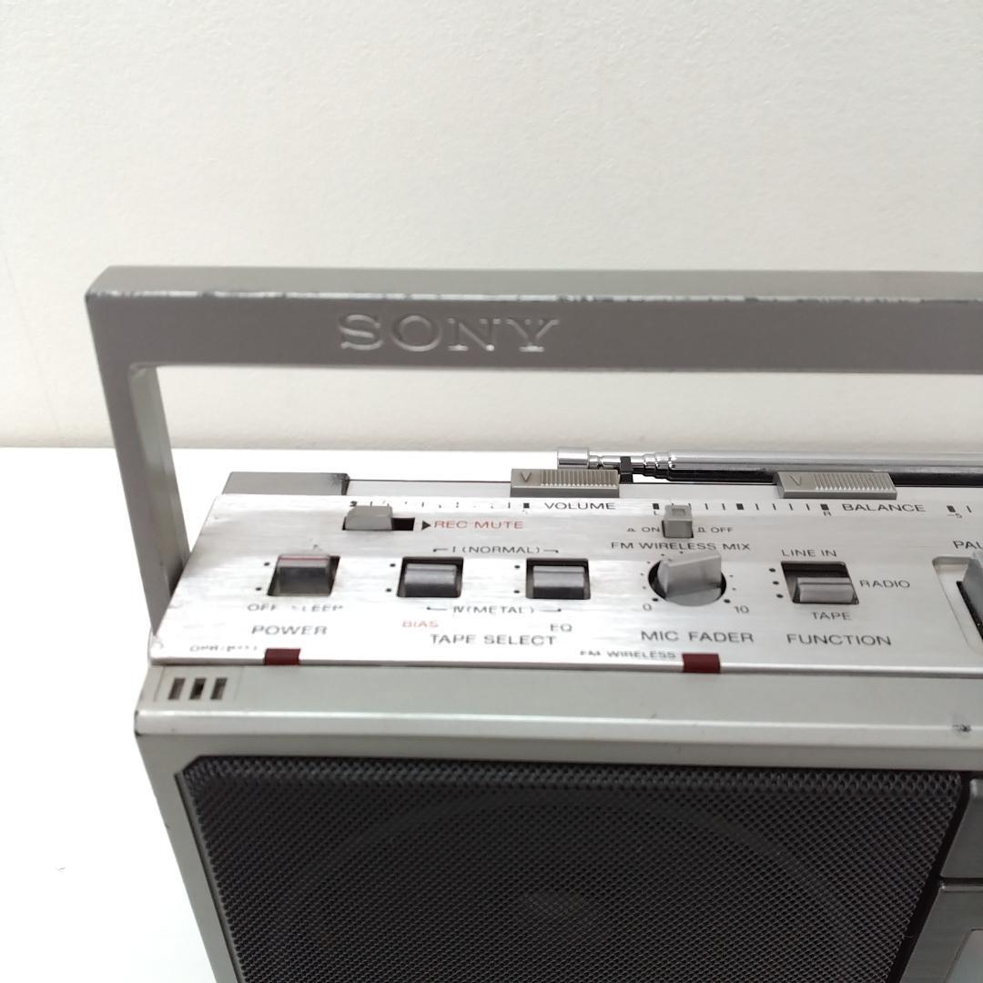 若《ETNVN》ソニー メタル　ラジオカセットレコーダー　CFS-10　ジャンク