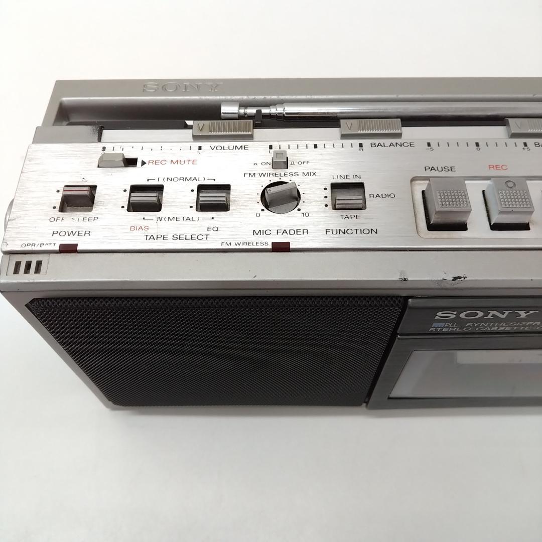 若《ETNVN》ソニー メタル　ラジオカセットレコーダー　CFS-10　ジャンク
