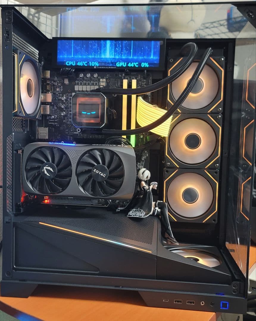 ゲーミングPC 3面ガラス i7-14700F 4070 SignalRGB連動