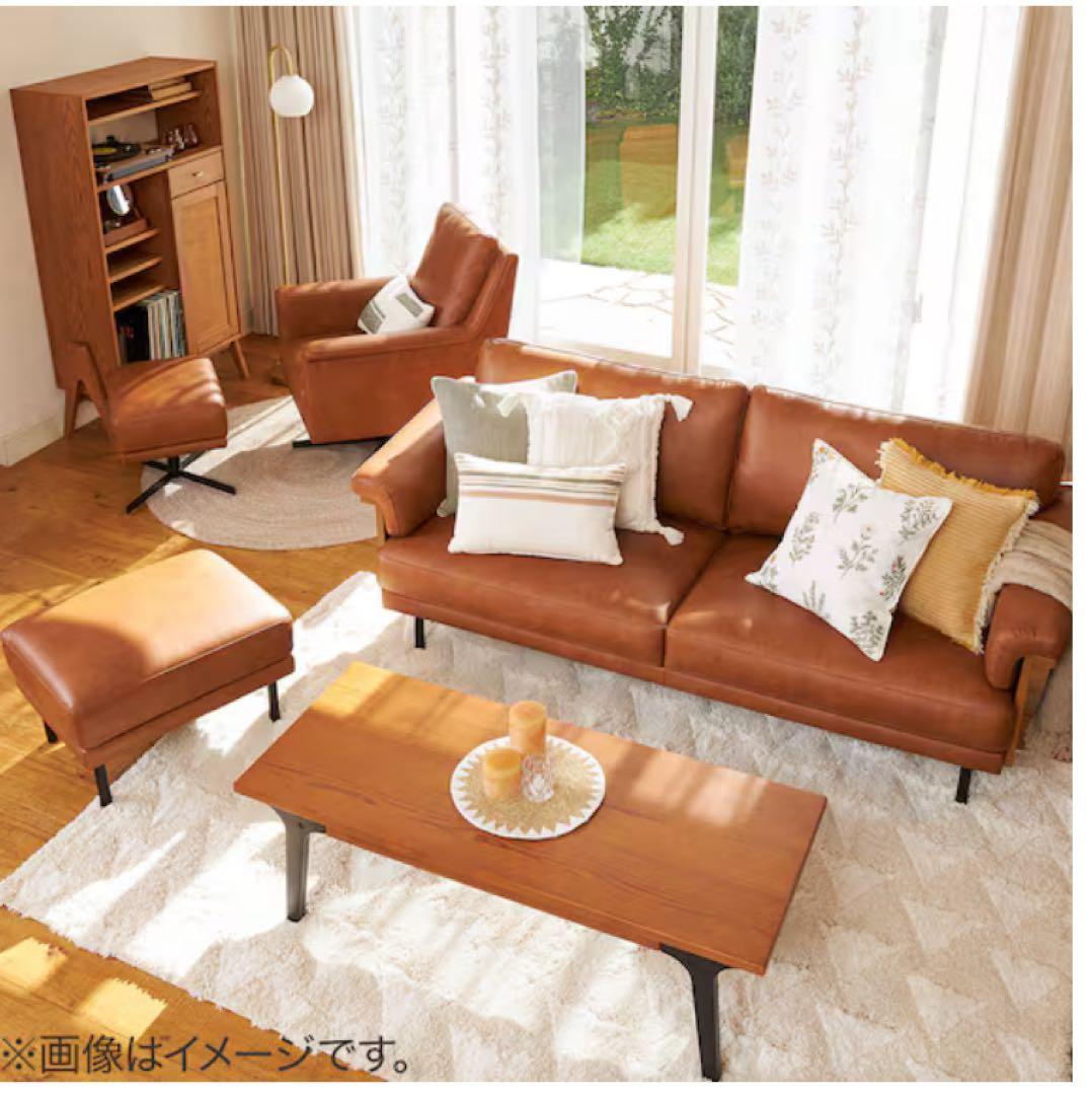 定価16万円 ブラウン 2人掛けソファ 総革 ポケットコイル2025年