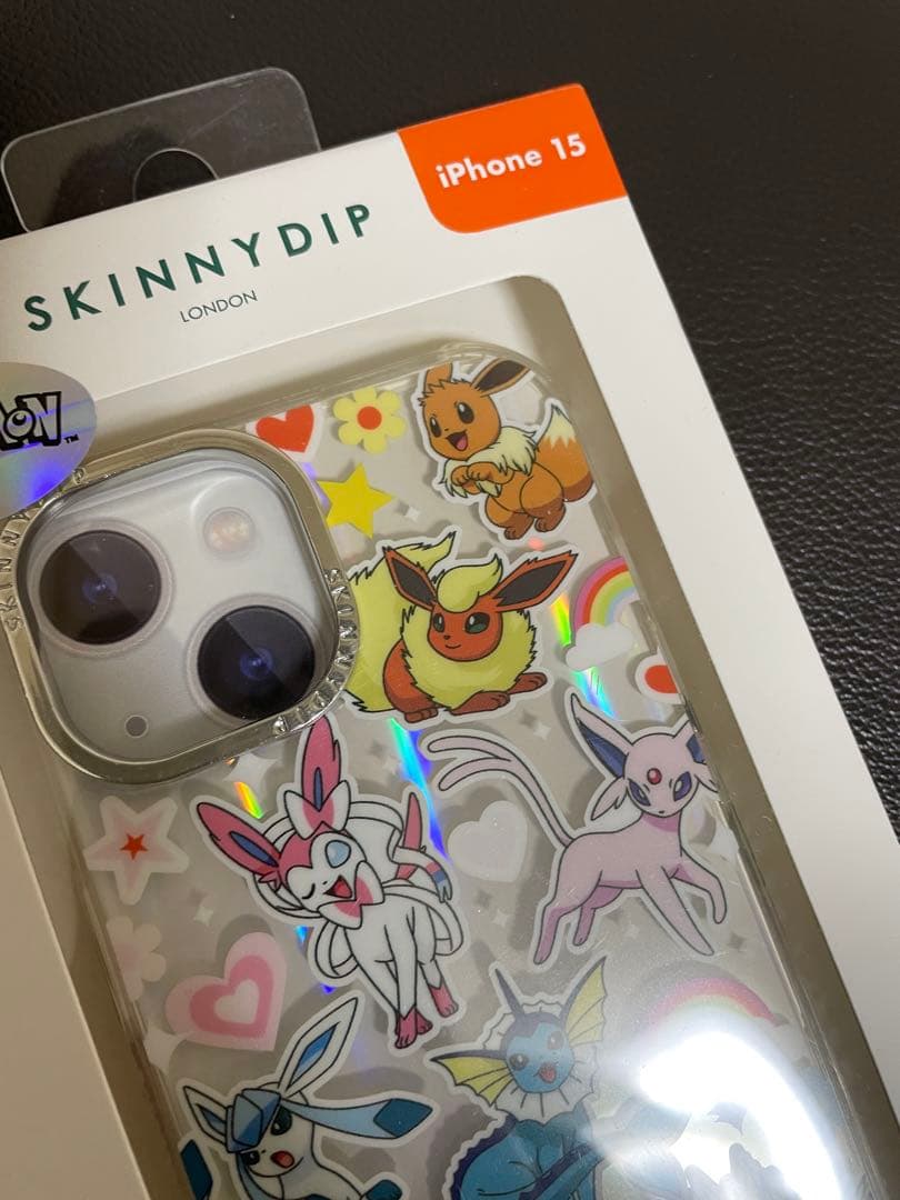 SKINNYDIP ポケモン イーブイiPhone 15 ケース