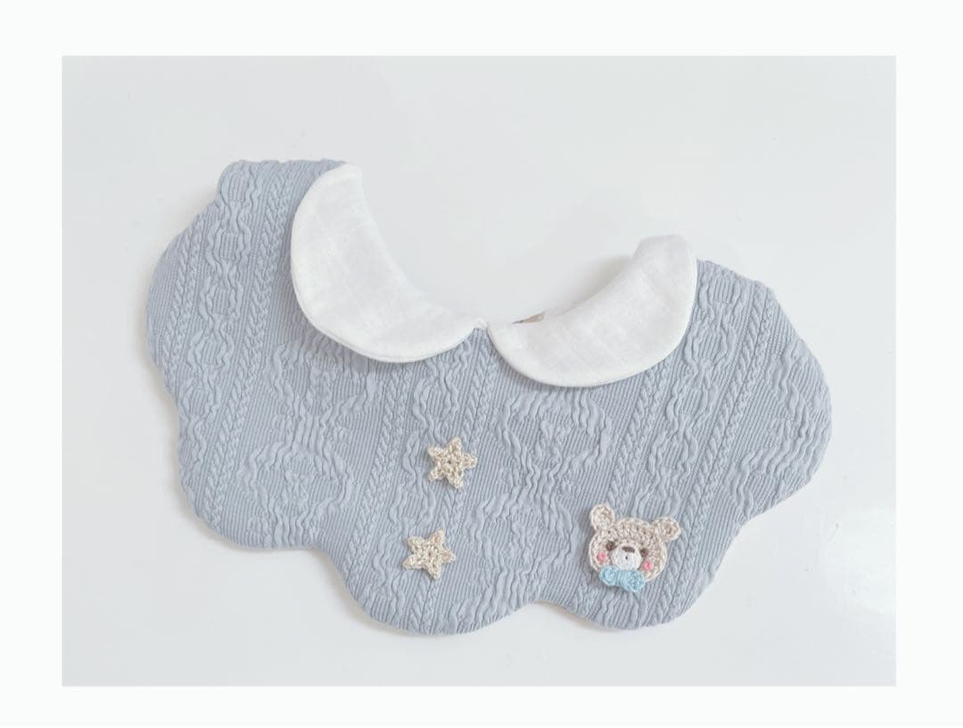 ハンドメイドスタイ　くまみみスタイ　ちちろ様