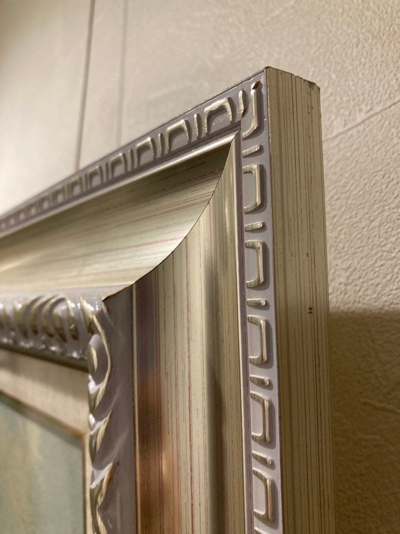 パリの街並み 油彩画 エッフェル塔