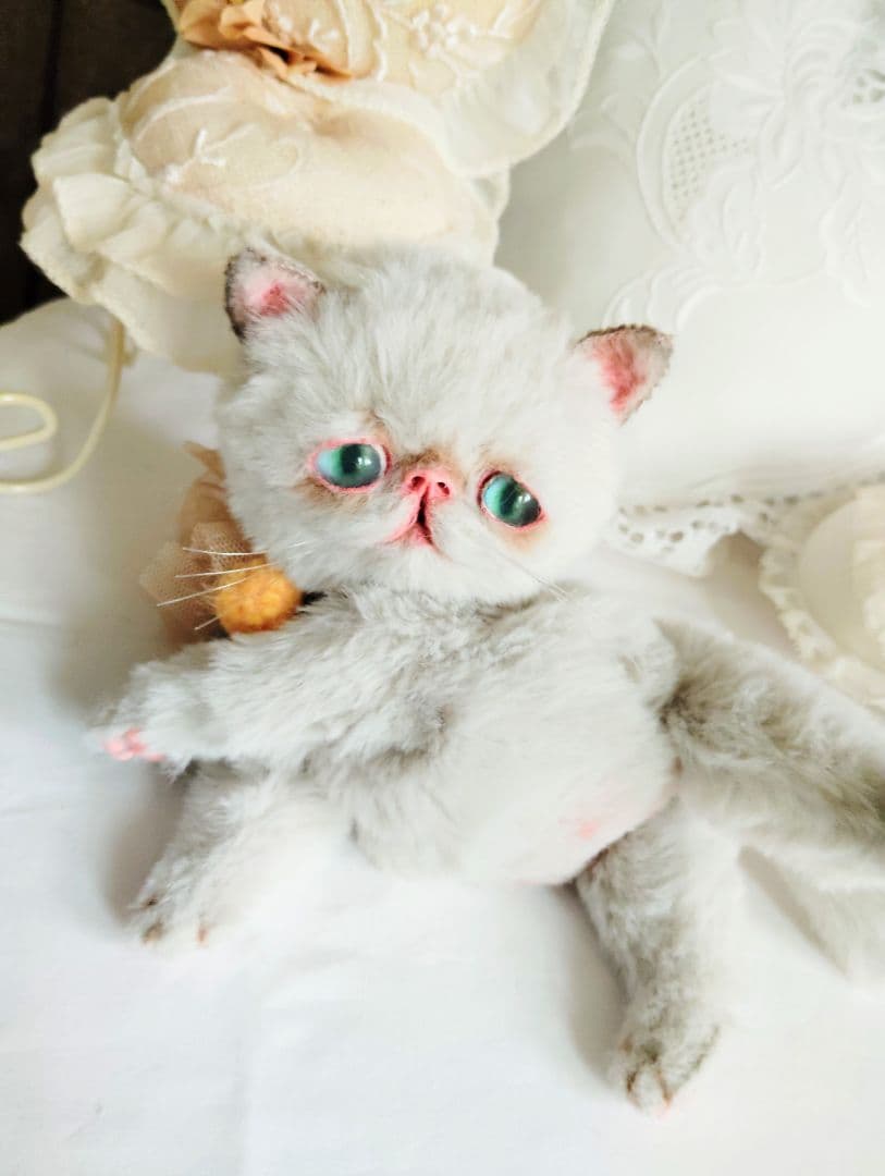 家族募集❤まん丸可愛い子猫ちゃん♡アートドール♡ぬいぐるみ♡