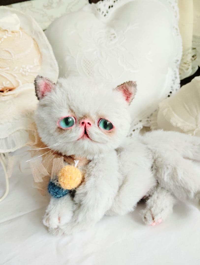 家族募集❤まん丸可愛い子猫ちゃん♡アートドール♡ぬいぐるみ♡