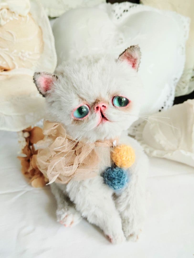 家族募集❤まん丸可愛い子猫ちゃん♡アートドール♡ぬいぐるみ♡