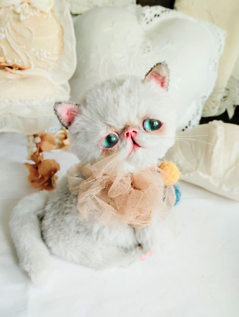 家族募集❤まん丸可愛い子猫ちゃん♡アートドール♡ぬいぐるみ♡