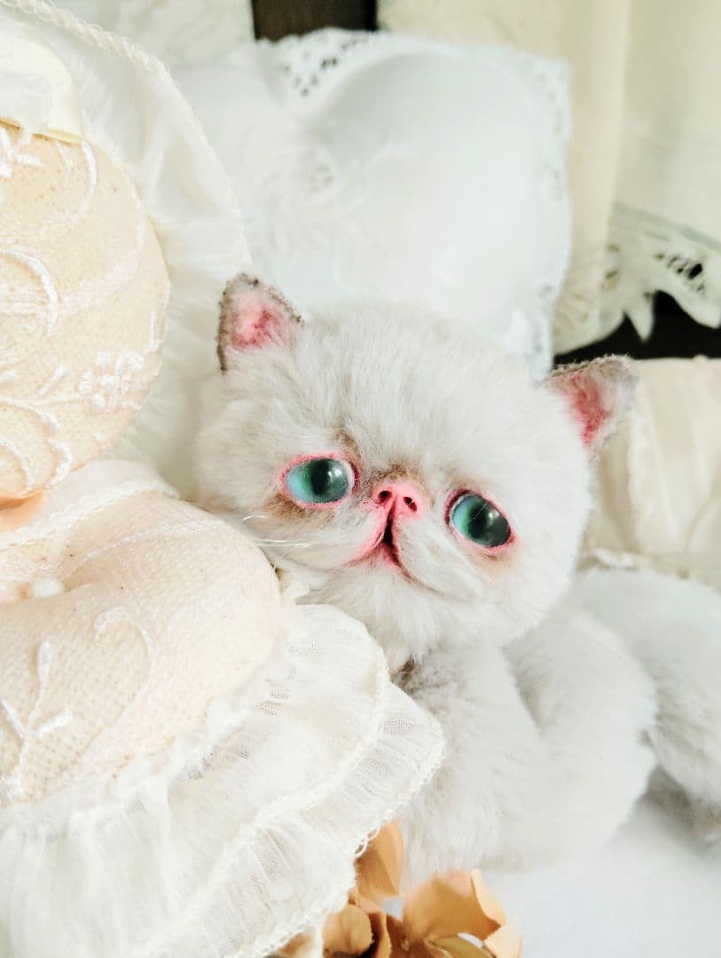 家族募集❤まん丸可愛い子猫ちゃん♡アートドール♡ぬいぐるみ♡