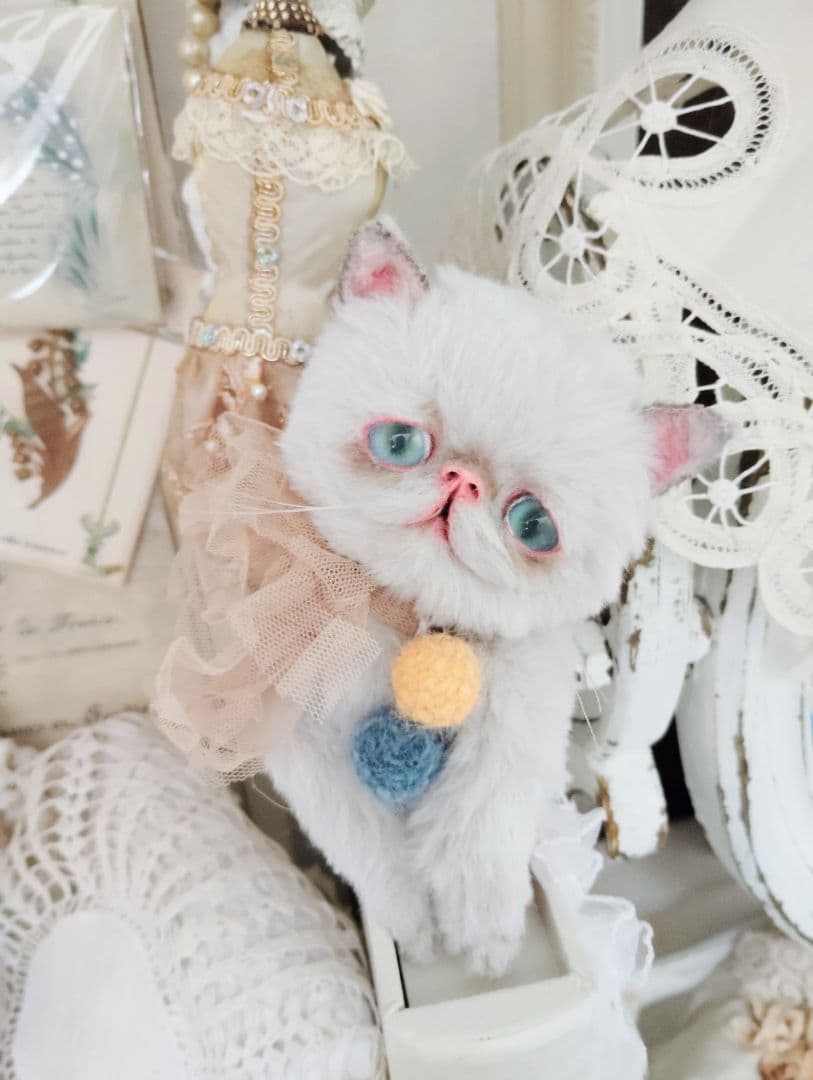 家族募集❤まん丸可愛い子猫ちゃん♡アートドール♡ぬいぐるみ♡