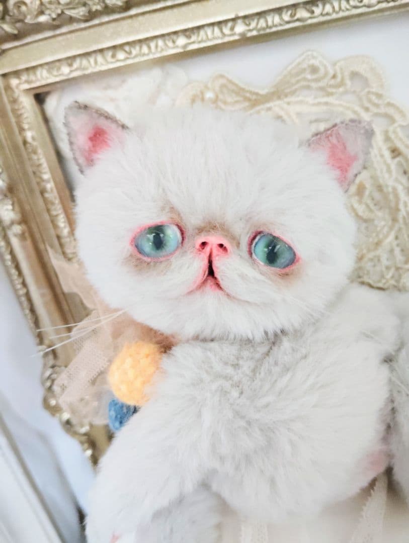 家族募集❤まん丸可愛い子猫ちゃん♡アートドール♡ぬいぐるみ♡