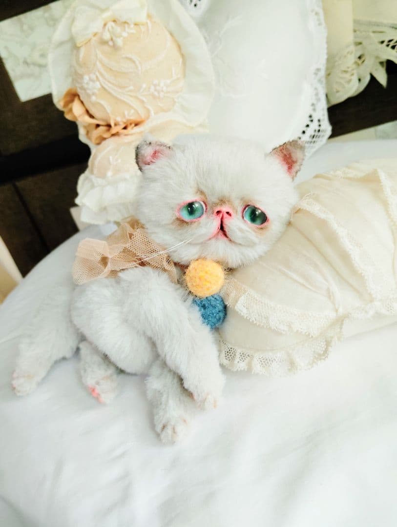 家族募集❤まん丸可愛い子猫ちゃん♡アートドール♡ぬいぐるみ♡