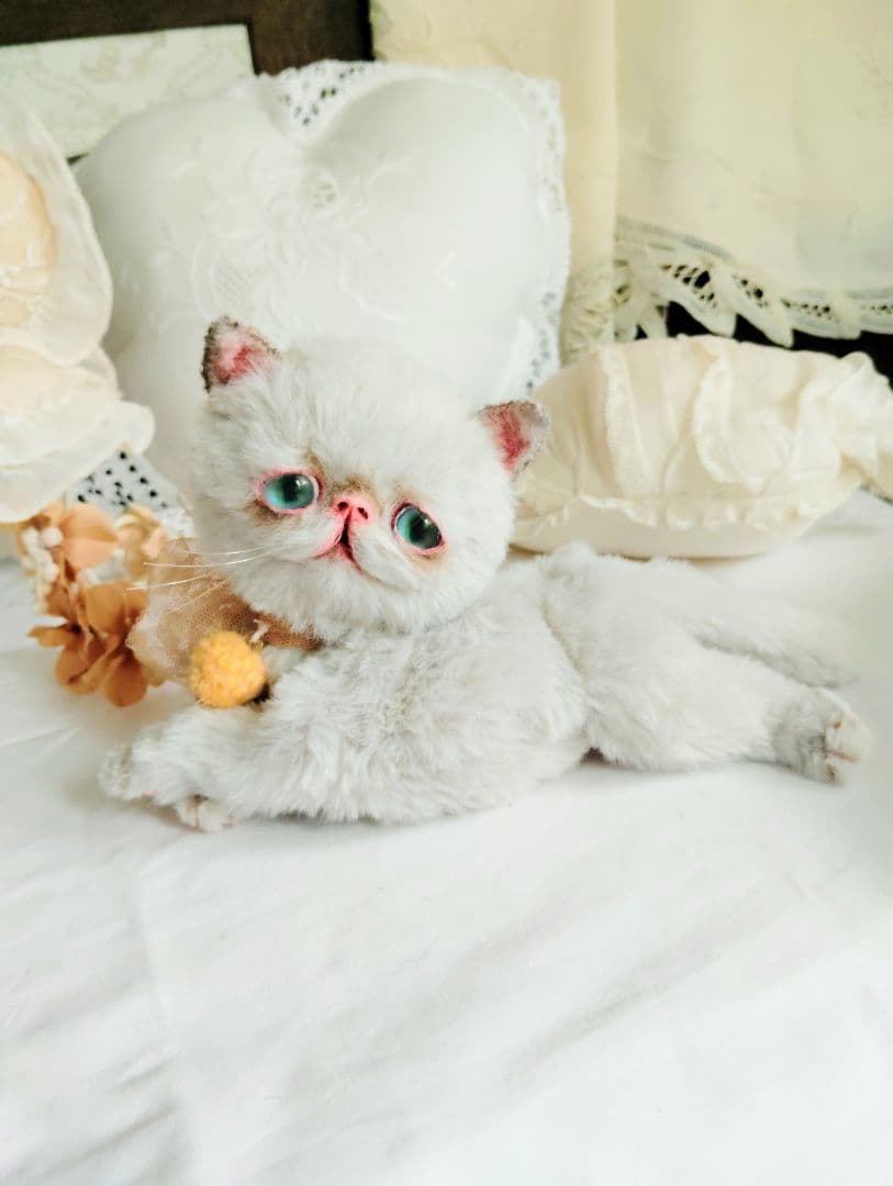 家族募集❤まん丸可愛い子猫ちゃん♡アートドール♡ぬいぐるみ♡