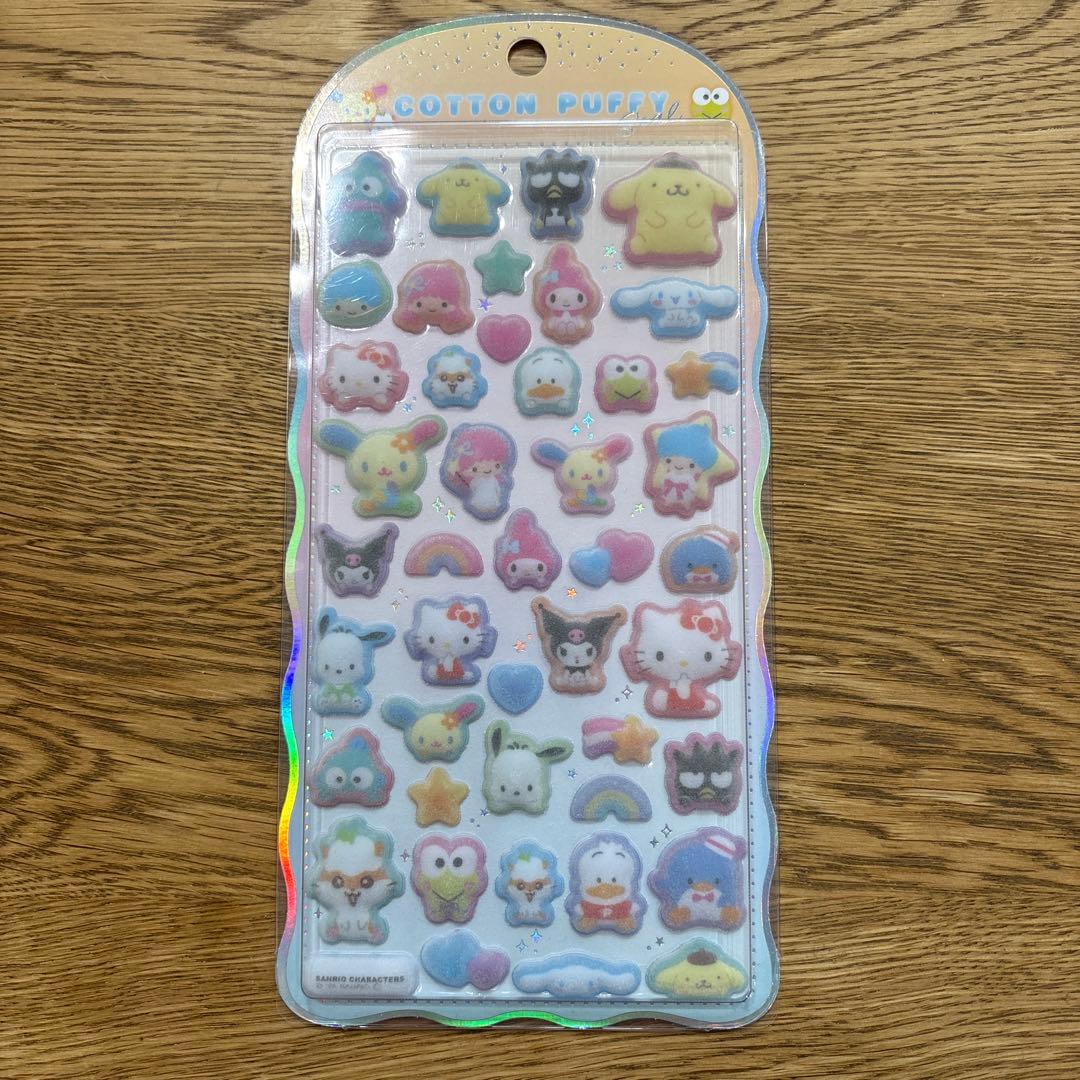 サンリオシールまとめ売り コットンパフィ はっぴーフォン スパンコールパーティ
