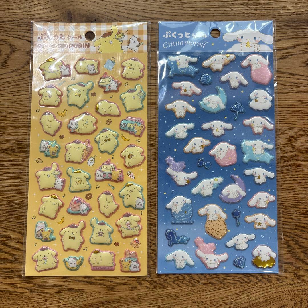 サンリオシールまとめ売り コットンパフィ はっぴーフォン スパンコールパーティ