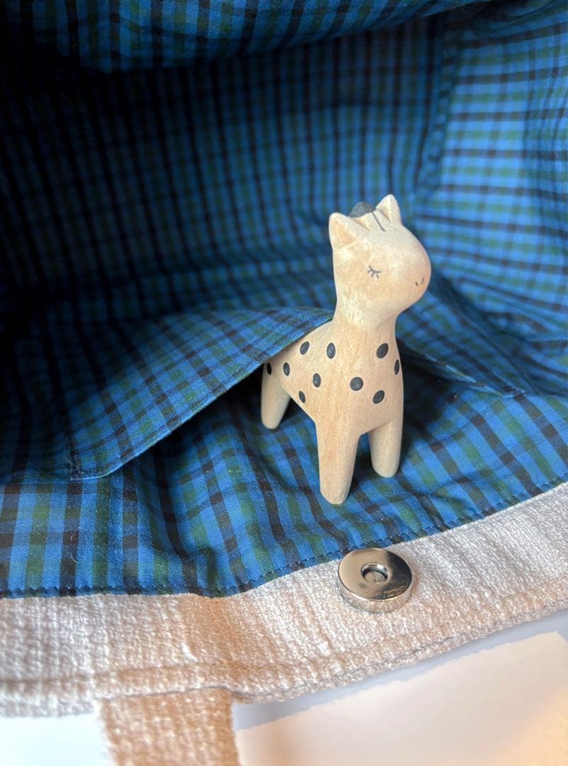 ume　ツイード スカラップ サブバッグ スクエア パール オフホワイト