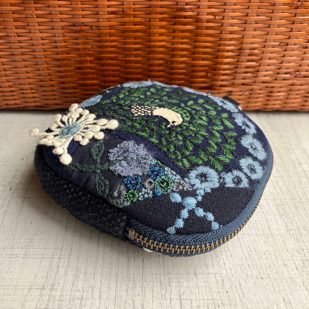 ハンドメイド　ミナペルホネン　ポーチ　少し大きめタイプ　②