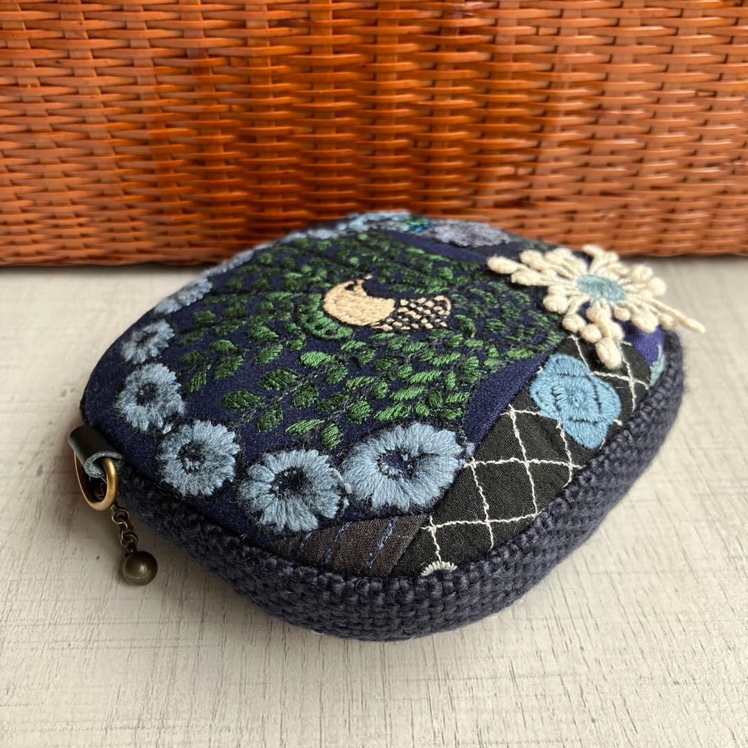 ハンドメイド　ミナペルホネン　ポーチ　少し大きめタイプ　②