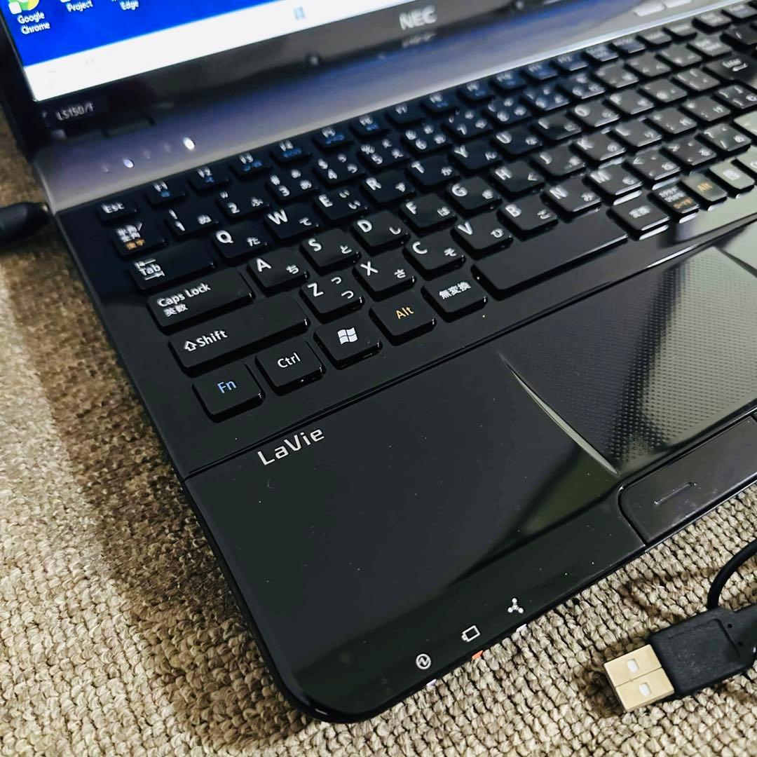 S179 NECノートパソコンSSD高速サクサク動くWindows11オフィス付