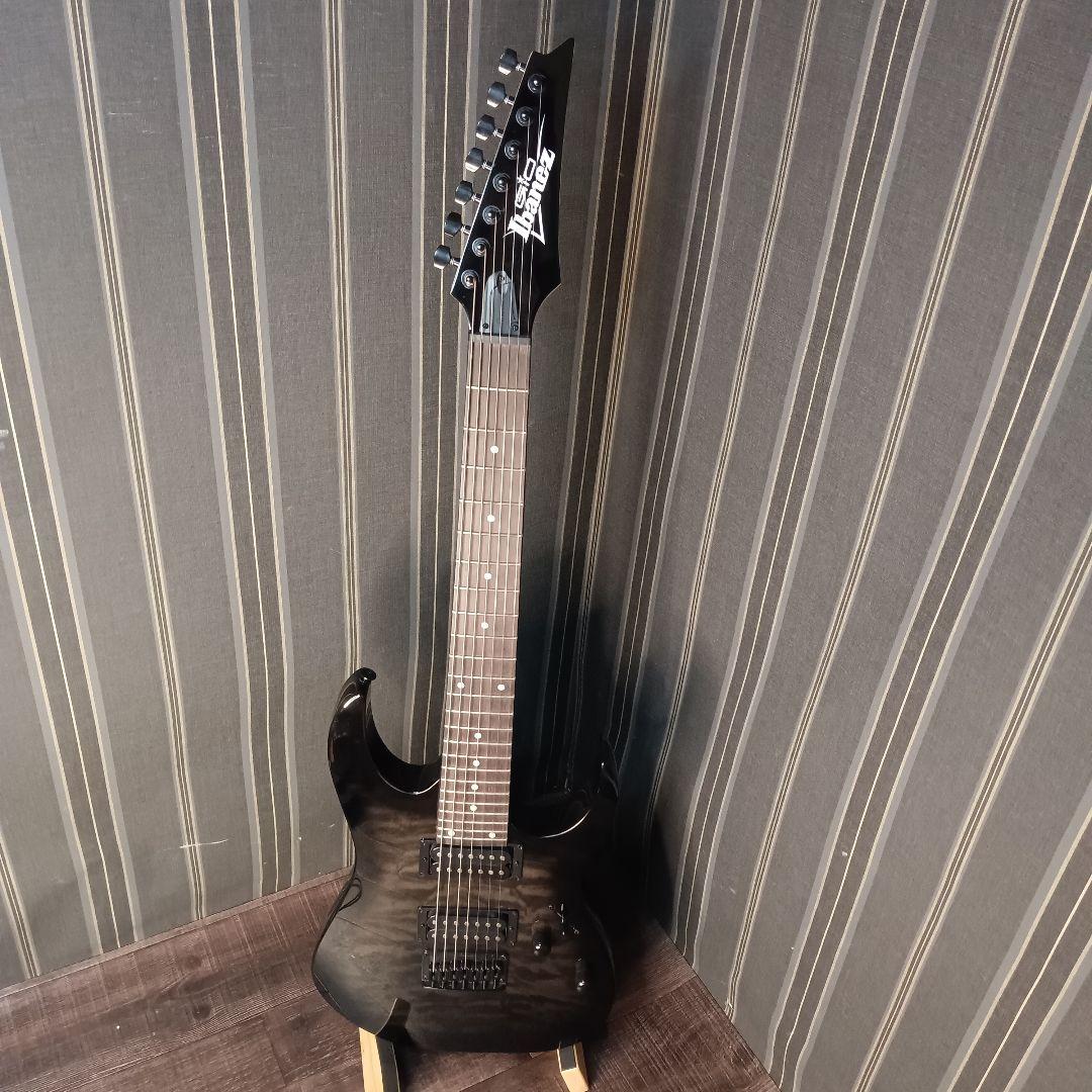 極美品 ibanez GRG7221QA アイバニーズ 7弦 ギター ギグケース