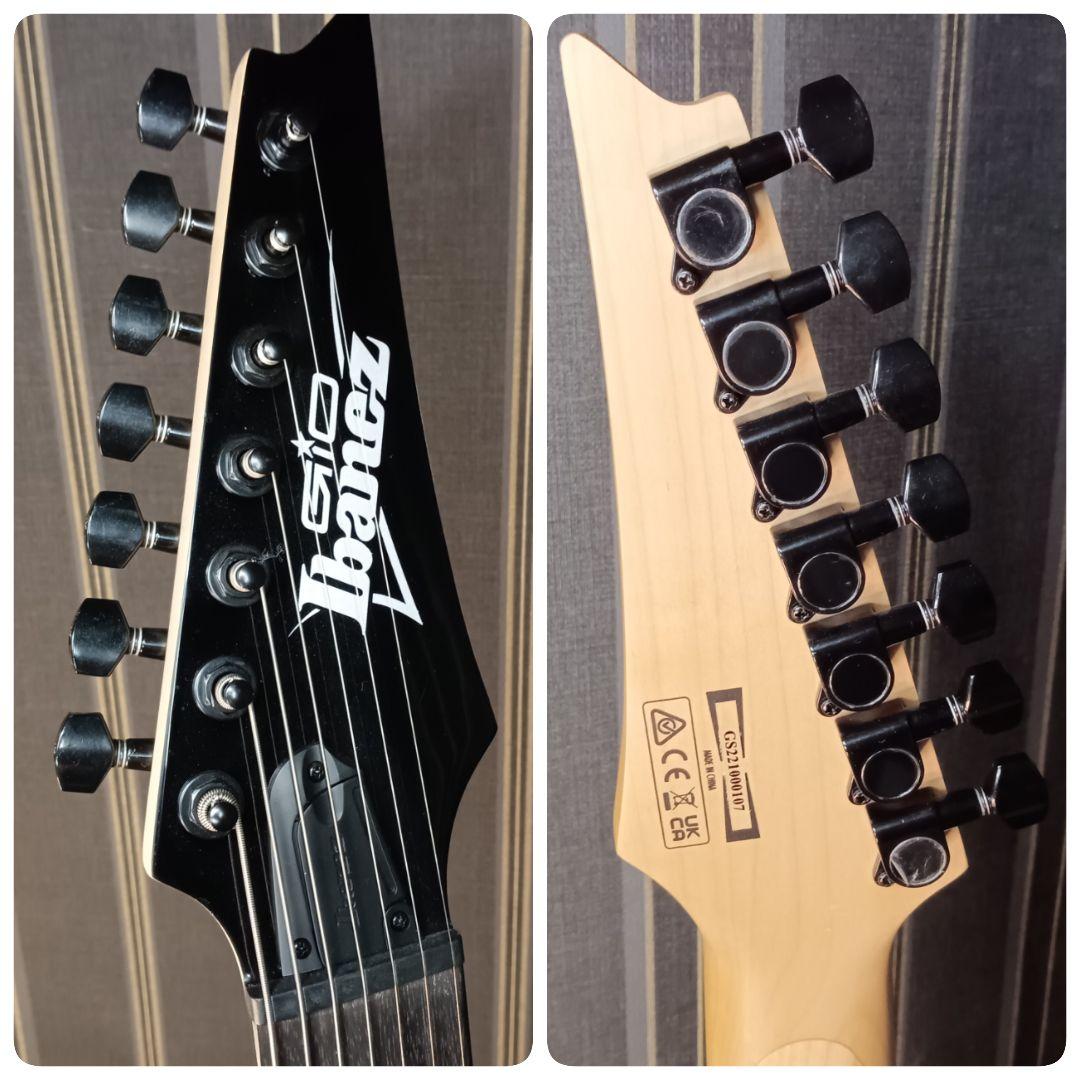 極美品 ibanez GRG7221QA アイバニーズ 7弦 ギター ギグケース