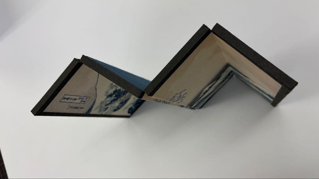 浮世絵 神奈川沖浪裏 ミニ屏風