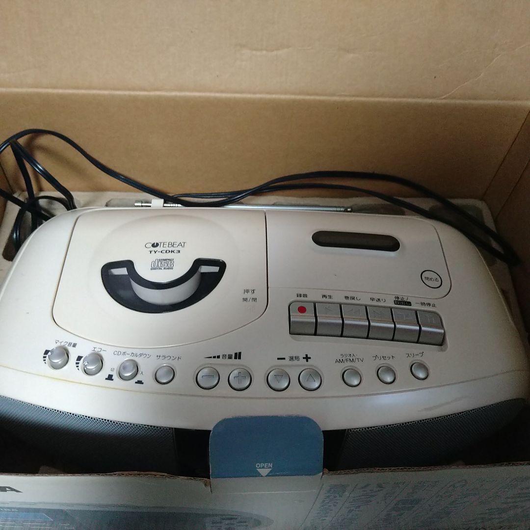 東芝 CDラジオカセットレコーダー リモコン付き