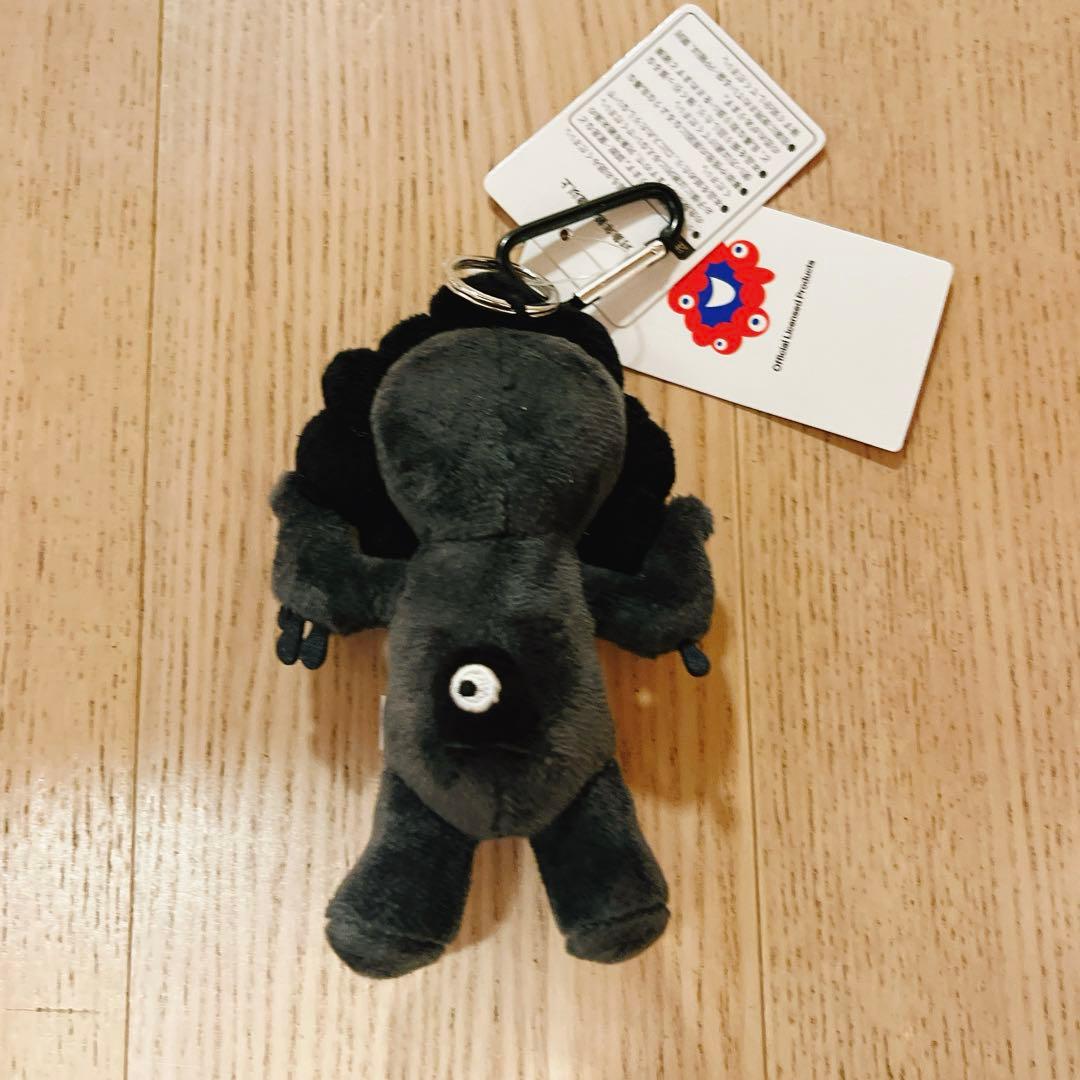 【EXPO】　関西万博　ブラック　ミャクミャク　カラビナ付きマスコット　立ち　②