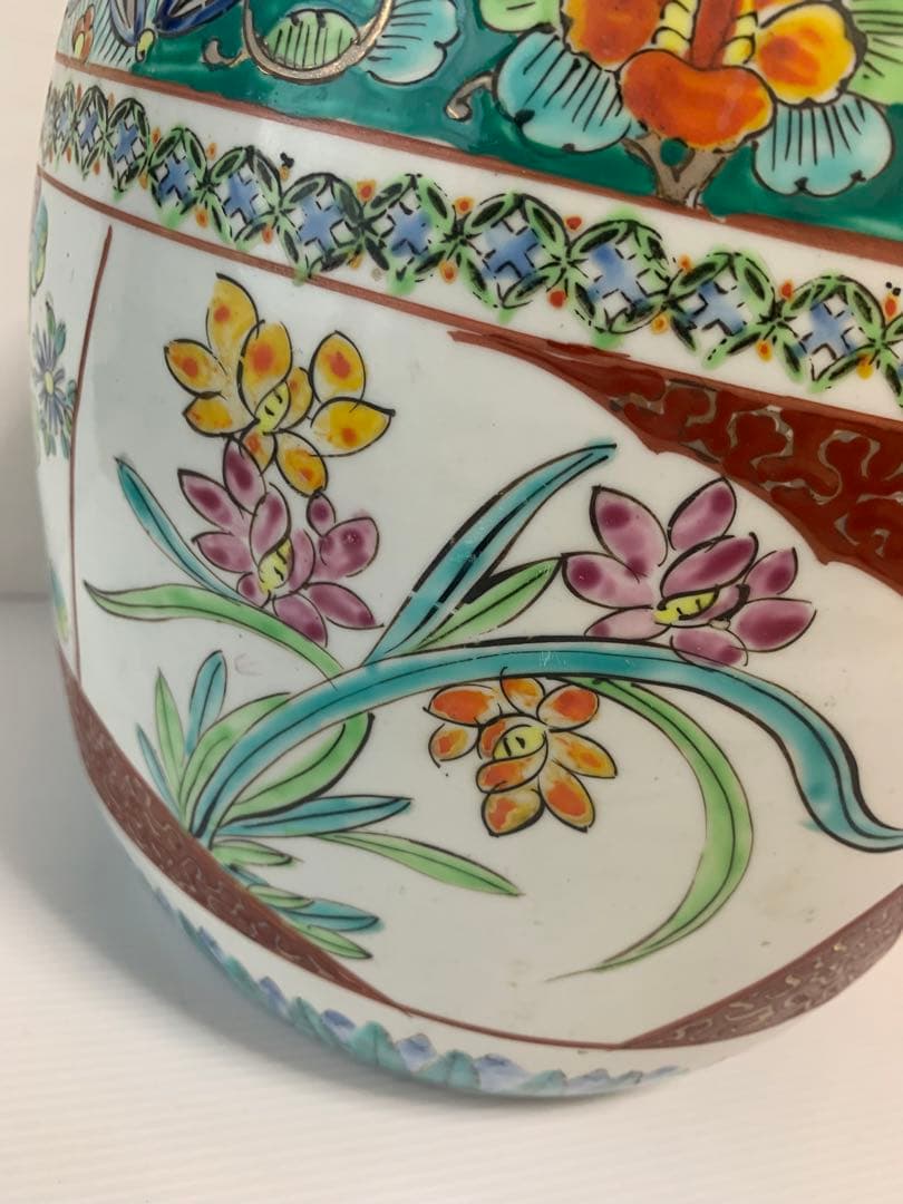 手炙り・火鉢　古伊万里・伊万里　十錦手　メダカ鉢　①