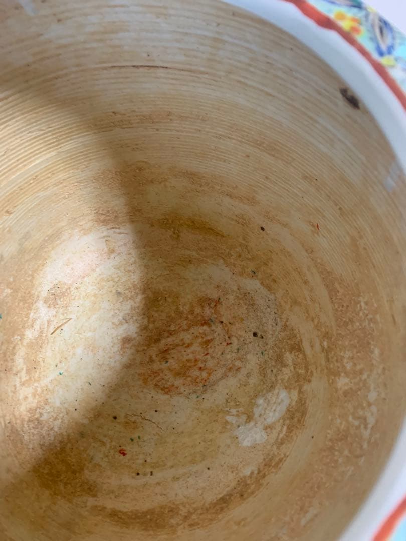 手炙り・火鉢　古伊万里・伊万里　十錦手　メダカ鉢　①