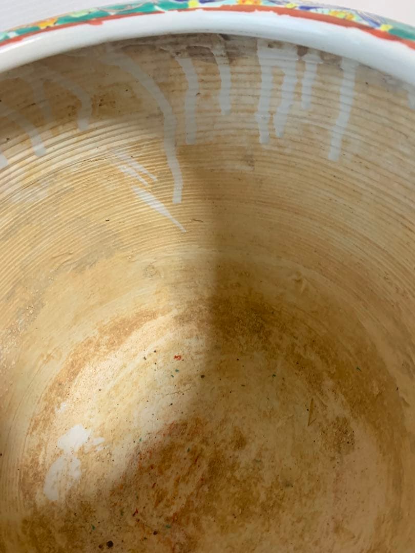 手炙り・火鉢　古伊万里・伊万里　十錦手　メダカ鉢　①