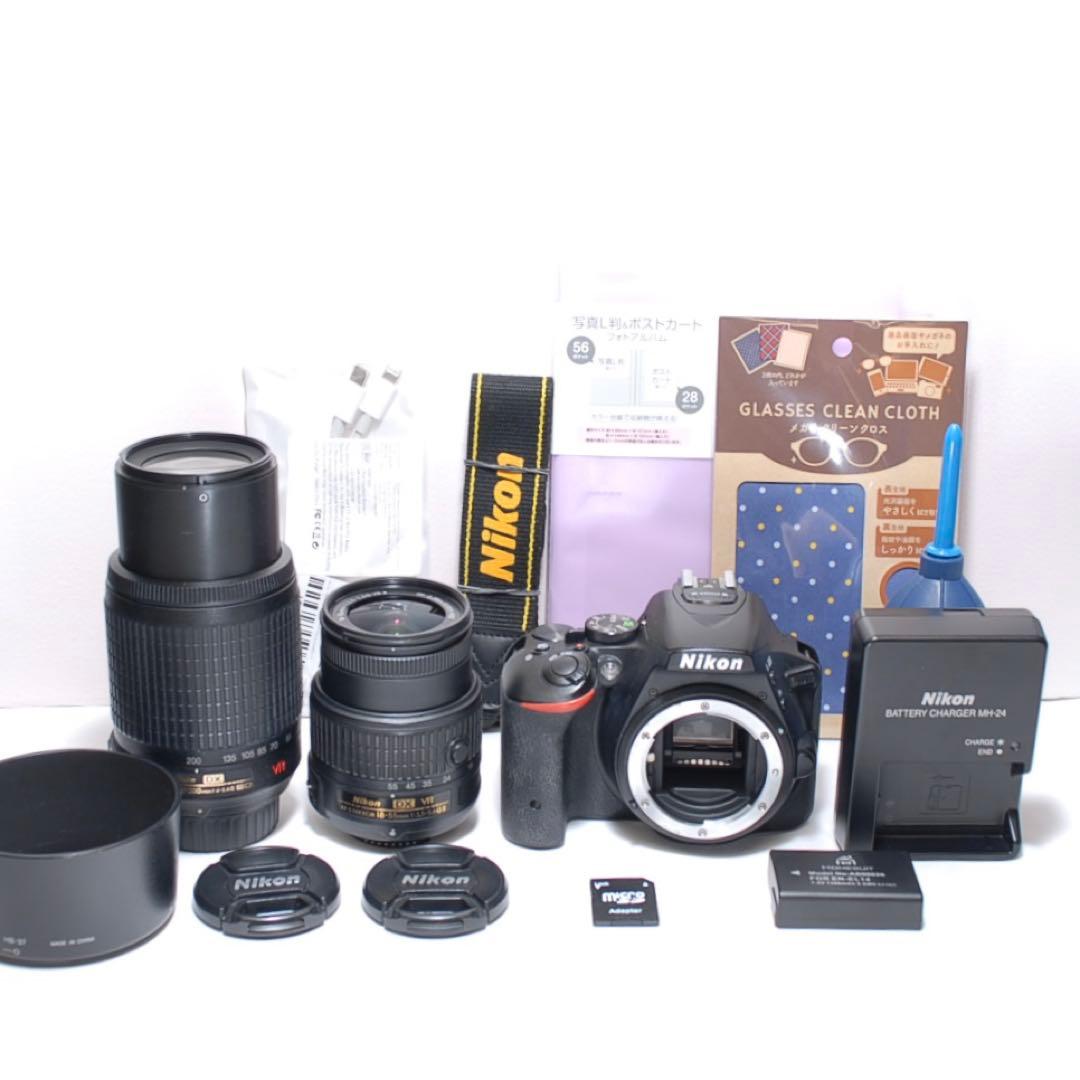 ✨Wi-Fi機能でスマホ転送も楽々✨Nikon D5500✨ダブルレンズ