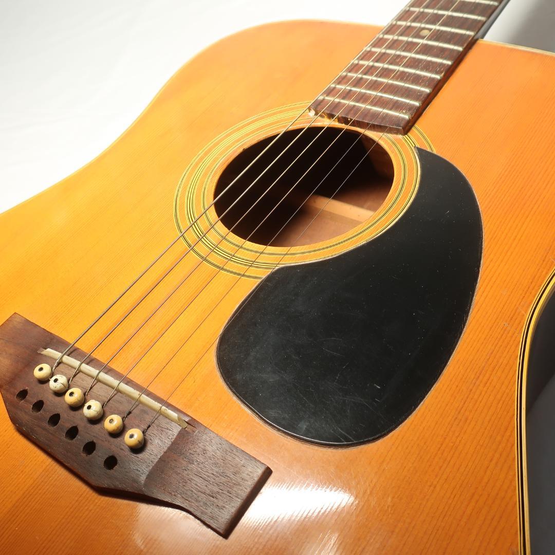 Morris B-23 12弦ギター ギグバッグ付 初期ロゴ 縦ロゴ 1971年